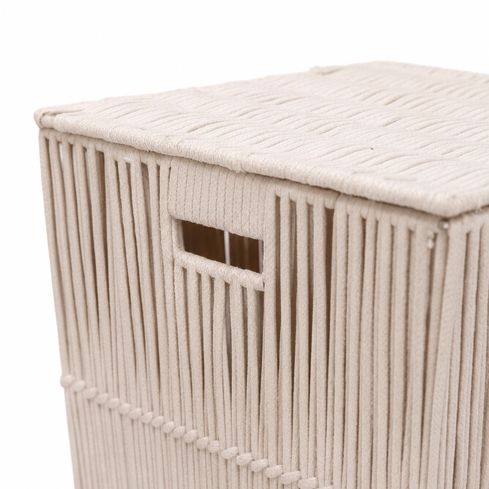 Cesto de Roupa Ecocotton Branco - Mimo Style