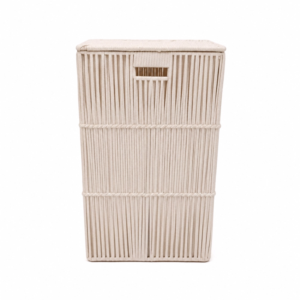 Cesto de Roupa Ecocotton Branco - Mimo Style