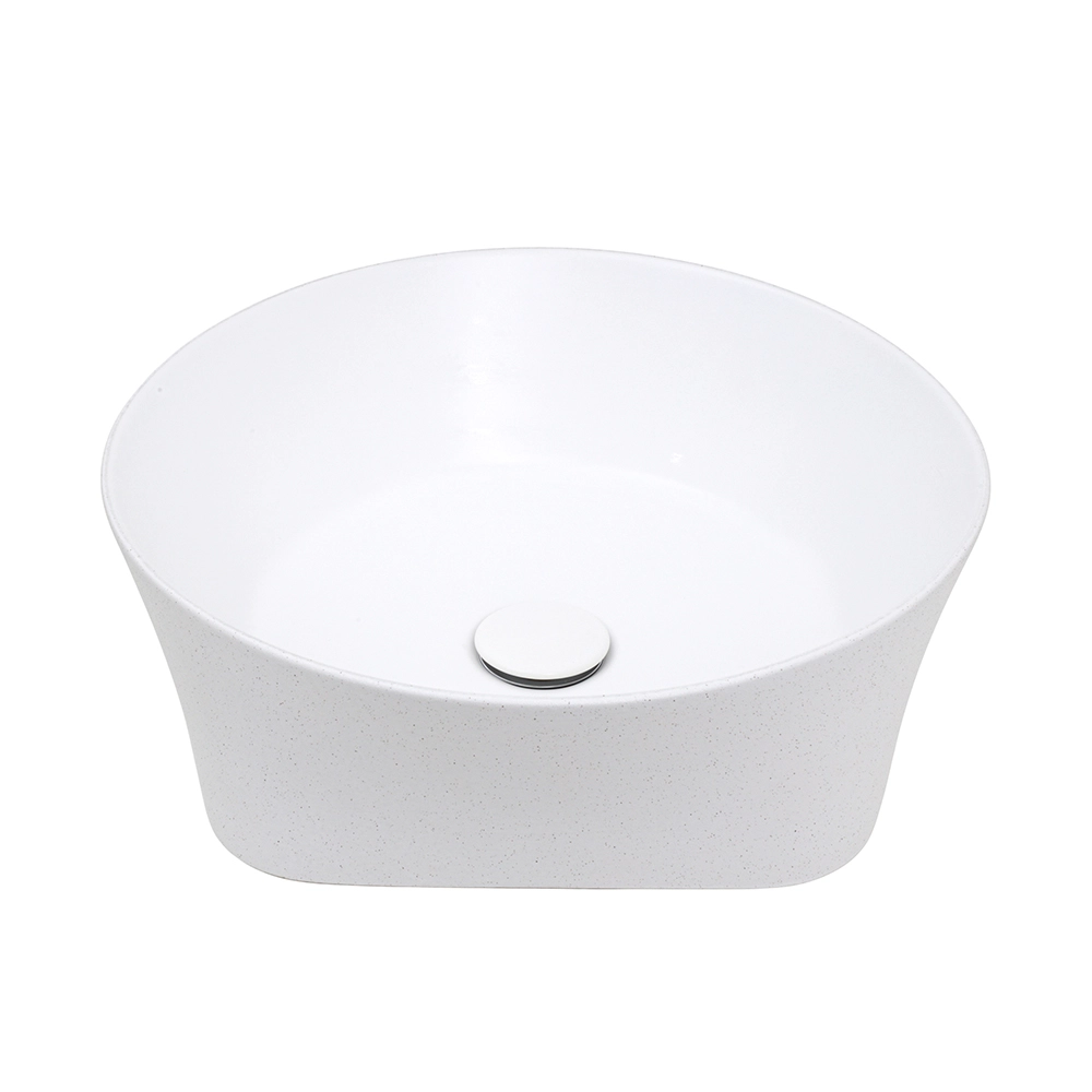 Cuba de Apoio para Banheiro Oval Louça Cerâmica Urban - Branco