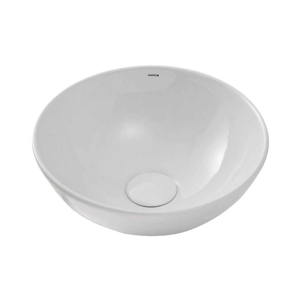 Cuba de Apoio Redonda Slim para Banheiro Louça Cerâmica 28,5cm Calcedônia Branco Cuba de Apoio Redonda Slim para Banheiro Louça Cerâmica 28,5cm Calcedônia Branco