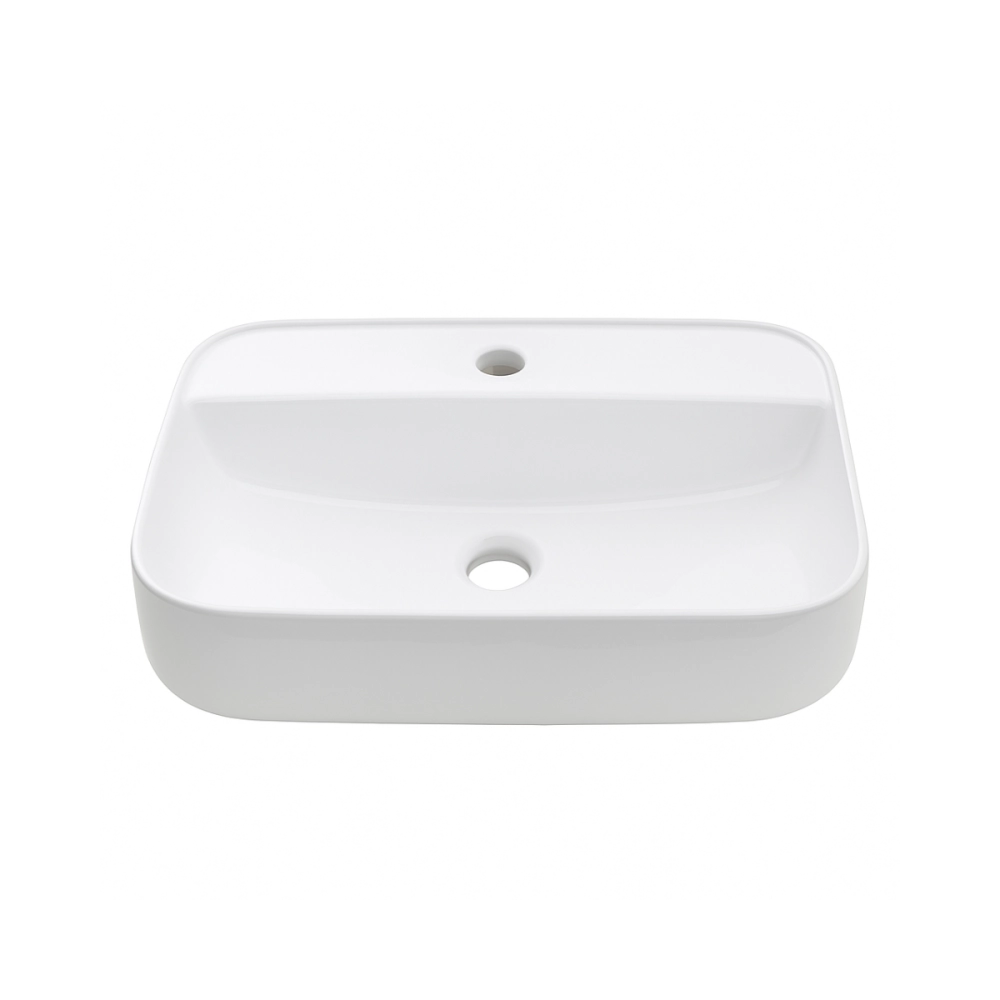 Cuba de Apoio Sem Válvula para Banheiro Retangular Louça Cerâmica Clorita Pingoo.casa - Branco