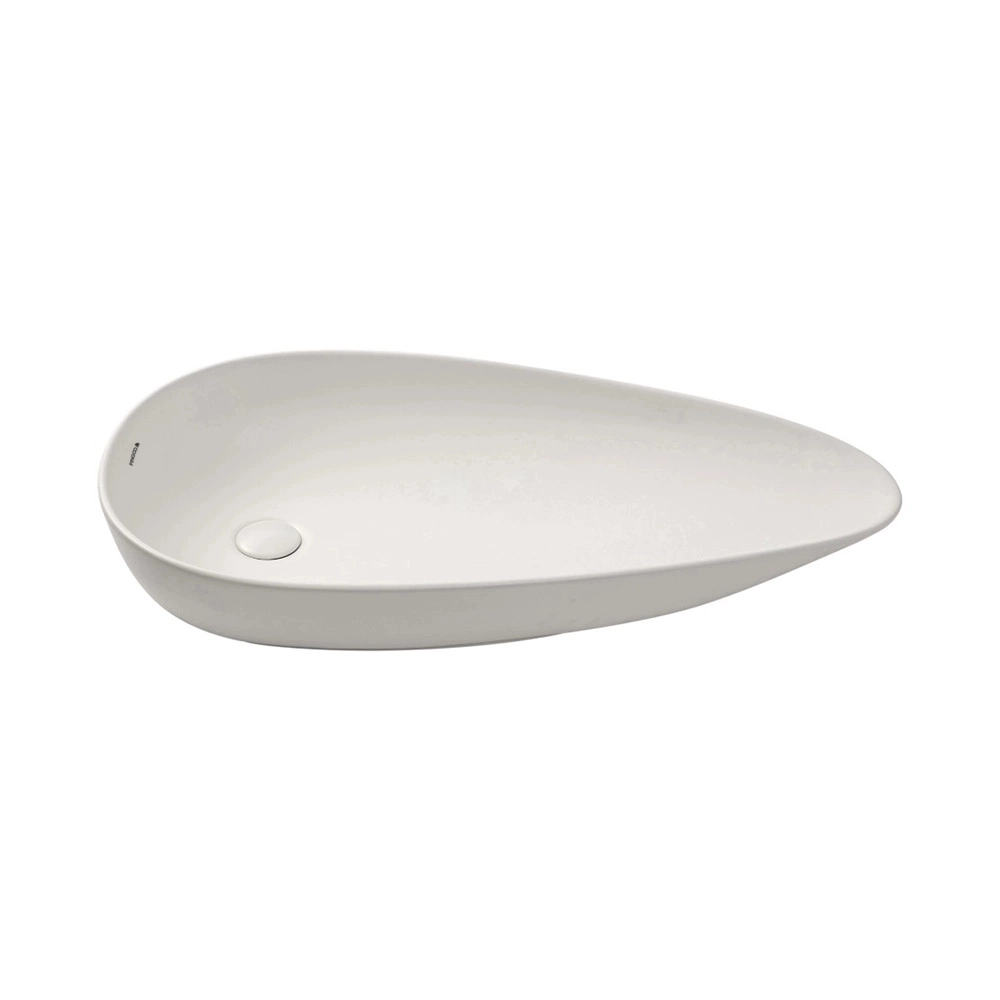 Cuba de Apoio Slim para Banheiro Louça Cerâmica 76,5x42,5cm Gota Branco Fosco Cuba de Apoio Slim para Banheiro Louça Cerâmica 76,5x42,5cm Gota Branco Fosco