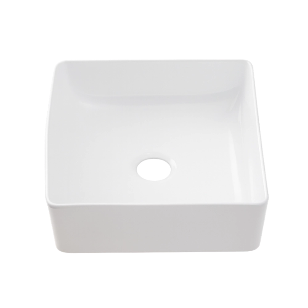 Cuba de Apoio Slim Quadrada sem Válvula para Banheiro Louça Cerâmica 31x31,5cm Crisoprásio Pingoo.casa - Branco Cuba de Apoio Slim Quadrada sem Válvula para Banheiro Louça Cerâmica 31x31,5cm Crisoprásio Pingoo.casa - Branco