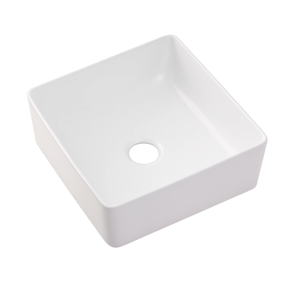Cuba de Apoio Slim Quadrada sem Válvula para Banheiro Louça Cerâmica 31x31,5cm Crisoprásio Pingoo.casa - Branco Cuba de Apoio Slim Quadrada sem Válvula para Banheiro Louça Cerâmica 31x31,5cm Crisoprásio Pingoo.casa - Branco