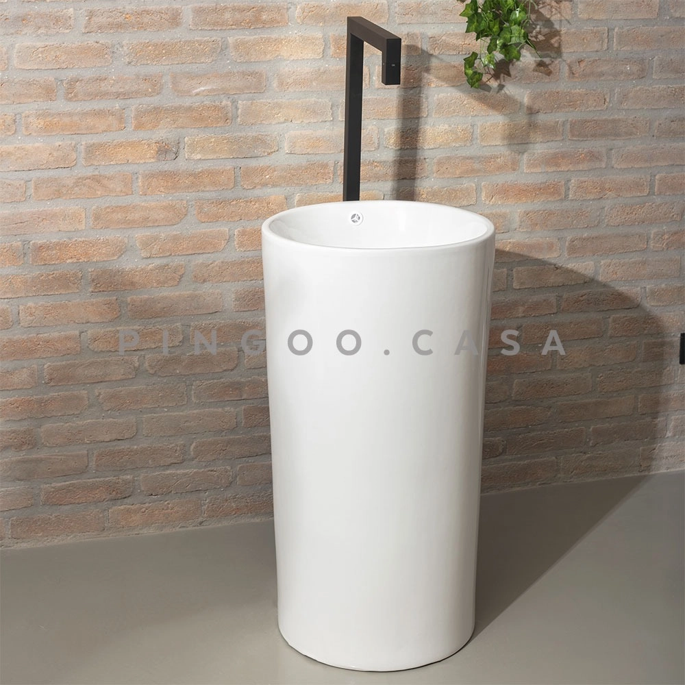 Cuba de Piso para Banheiro Cerâmica 45cm Espinélio Branco Cuba de Piso para Banheiro Cerâmica 45cm Espinélio Branco