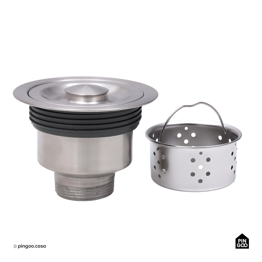 Cuba Dupla Gourmet para Cozinha Aço Inox 304 91x53cm Kiriri Farm Grande Prata