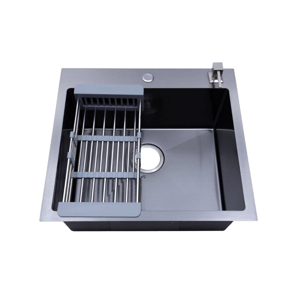 Cuba Gourmet para Cozinha Aço Inox 304 55x51cm Corubos Preto