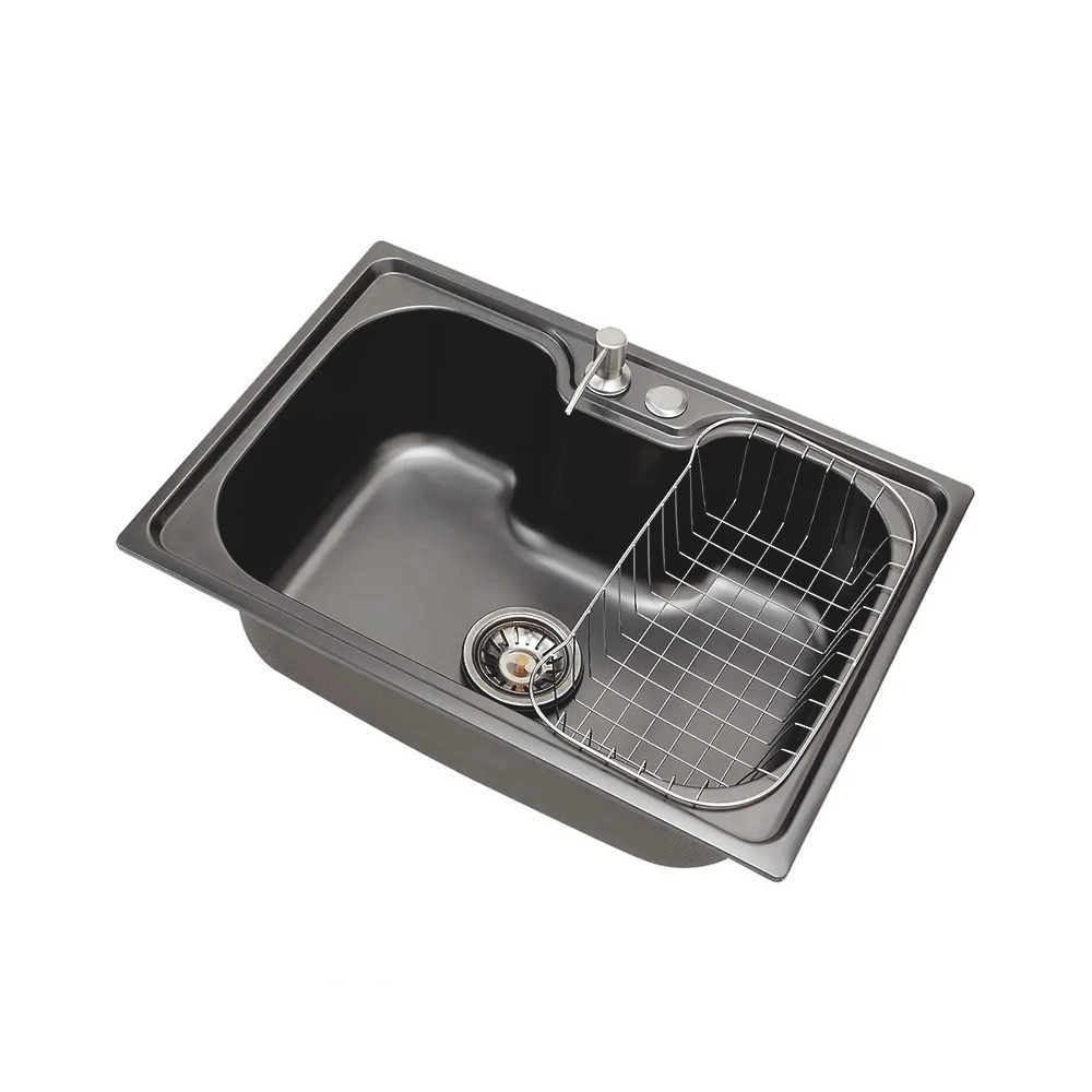 Cuba Gourmet para Cozinha Aço Inox 60x42cm Carajás Preto