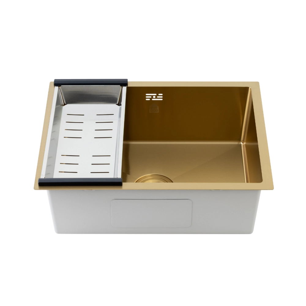 Cuba Gourmet para Cozinha Aço Inox 304 58x45cm Terena Dourado Cuba Gourmet para Cozinha Aço Inox 304 58x45cm Terena Dourado