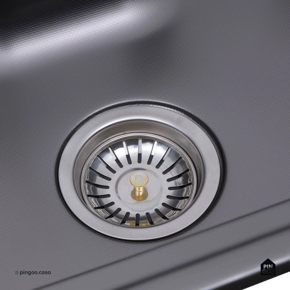Cuba Gourmet para Cozinha com Acessórios Aço Inox 201 Texturizado 42x60cm Preto Carajás