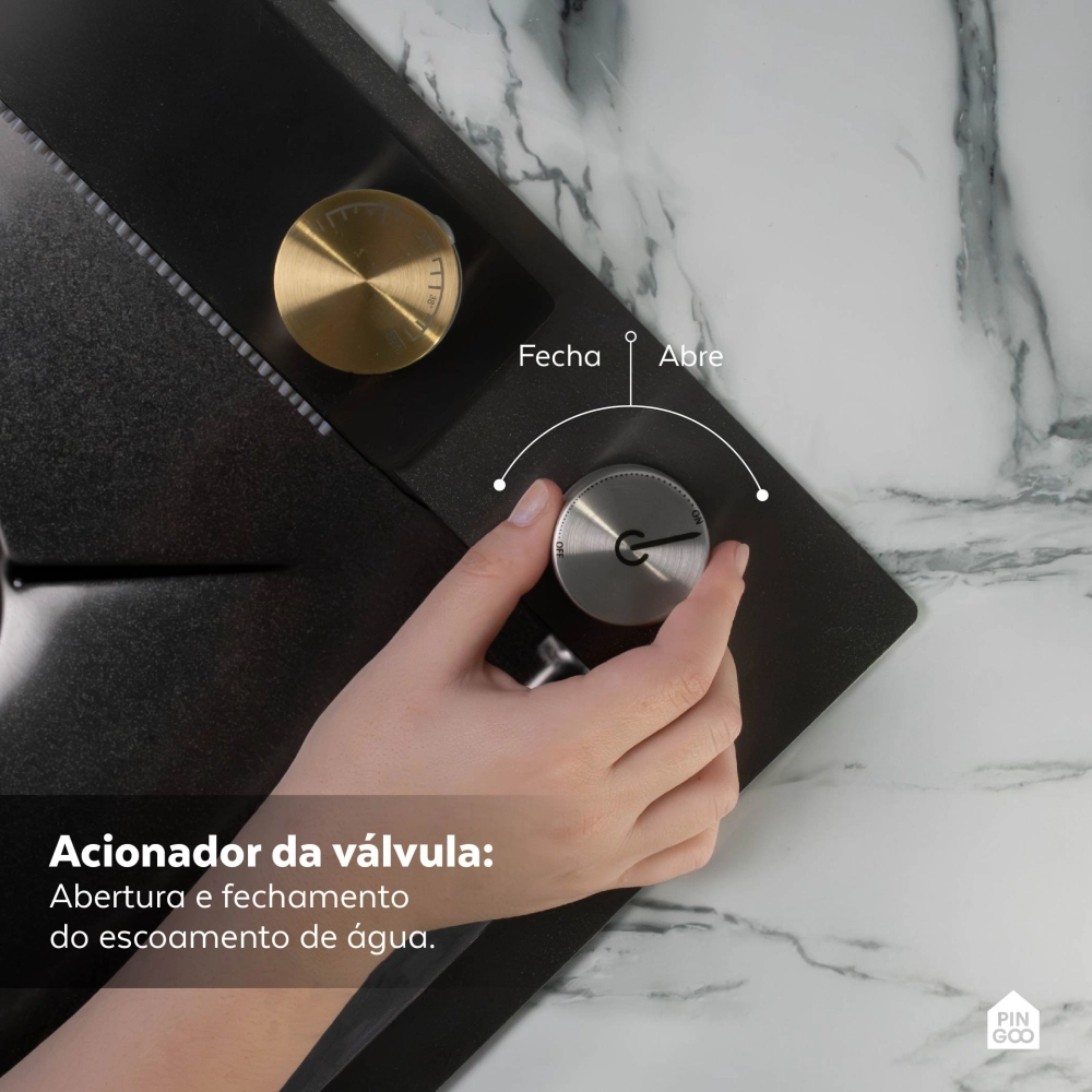 Cuba Gourmet para Cozinha com Acessórios Workstation Maranguá Pingoo.casa - Preto