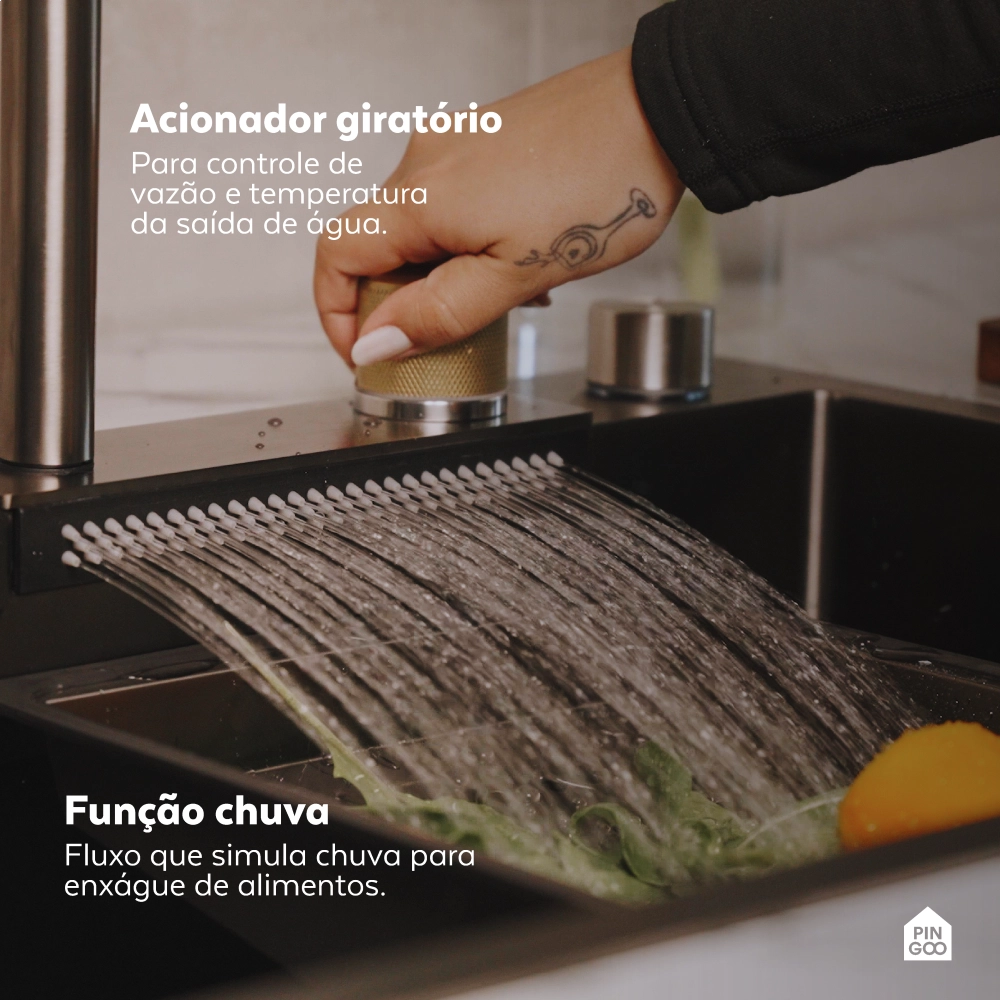 Cuba Gourmet para Cozinha com Acessórios Workstation Maranguá Pingoo.casa - Preto