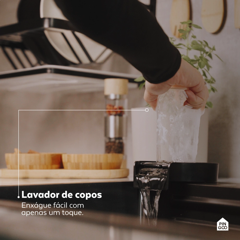 Cuba Gourmet para Cozinha com Acessórios Workstation Maranguá Pingoo.casa - Preto