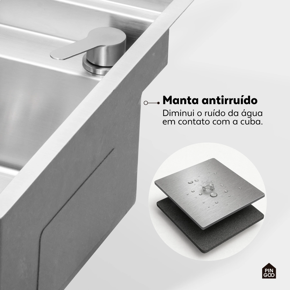 Cuba Gourmet para Cozinha com Acessórios Workstation Parakanã Pingoo.casa - Prata