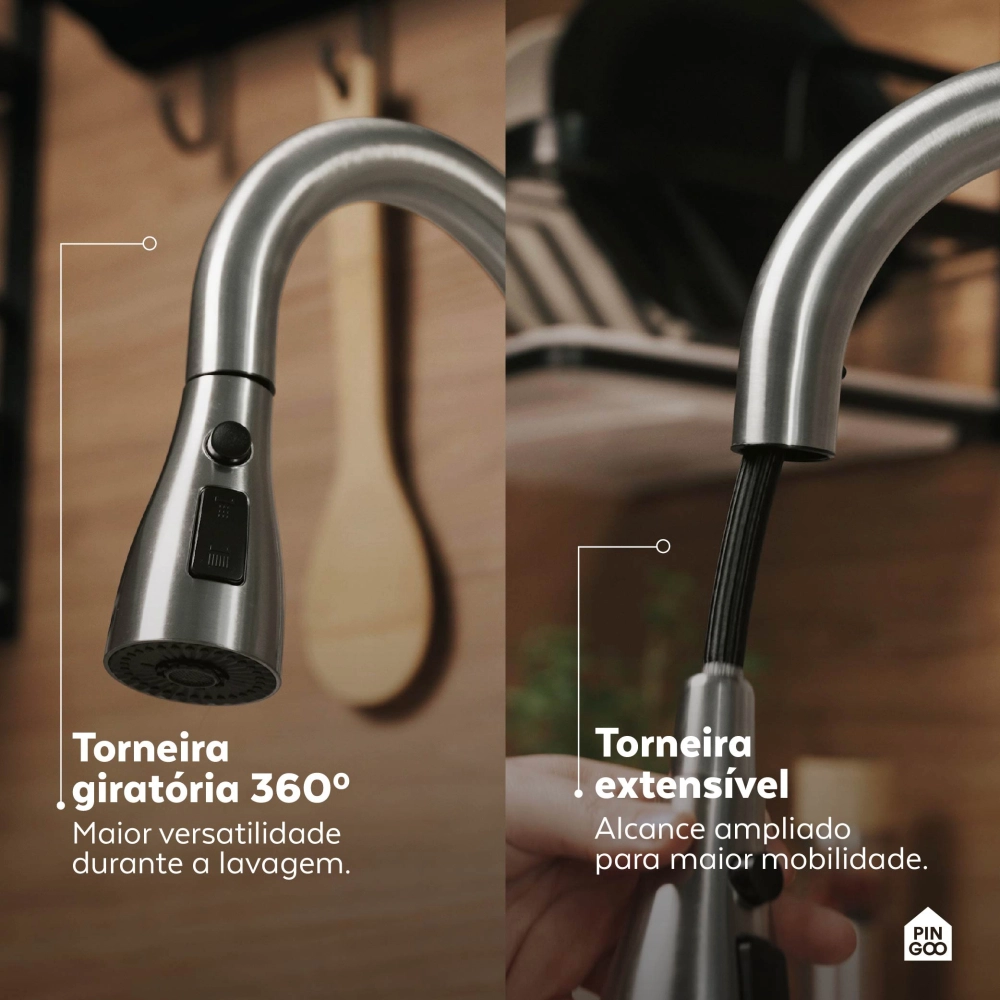 Cuba Gourmet para Cozinha com Acessórios Workstation e Torneira Maranguá Pingoo.casa - Prata Cuba Gourmet para Cozinha com Acessórios Workstation e Torneira Maranguá Pingoo.casa - Prata