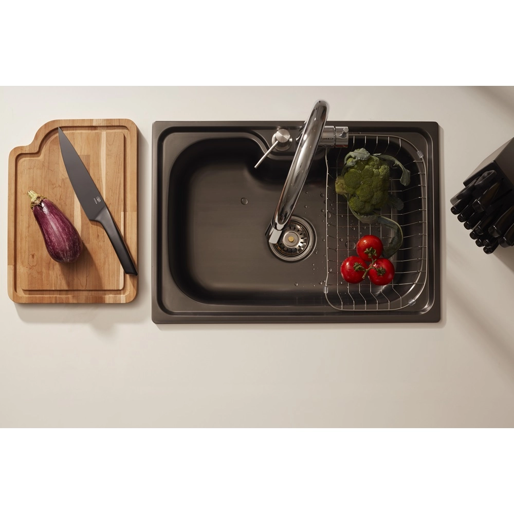 Cuba Gourmet para Cozinha Aço Inox 60x42cm Carajás Preto