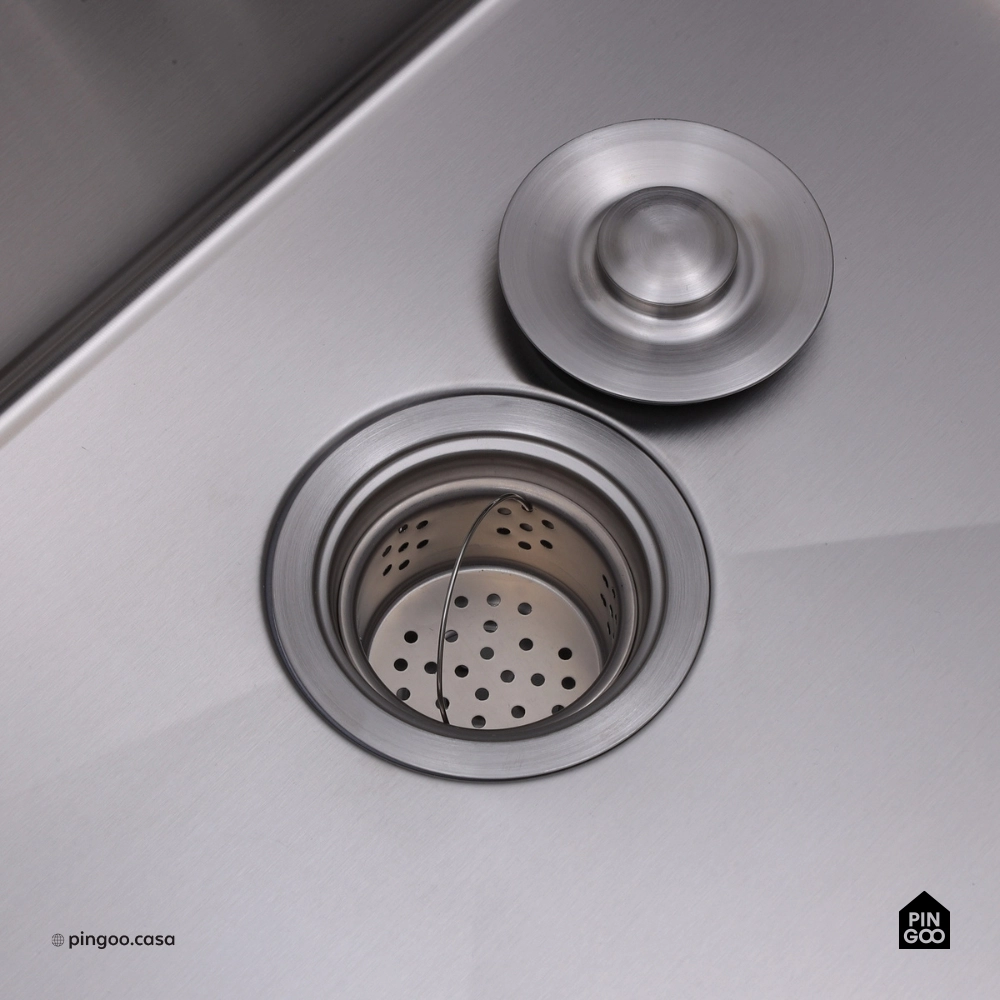 Cuba para Cozinha Gourmet Aço Inox 304 76x53cm Kaimbé Farm Prata