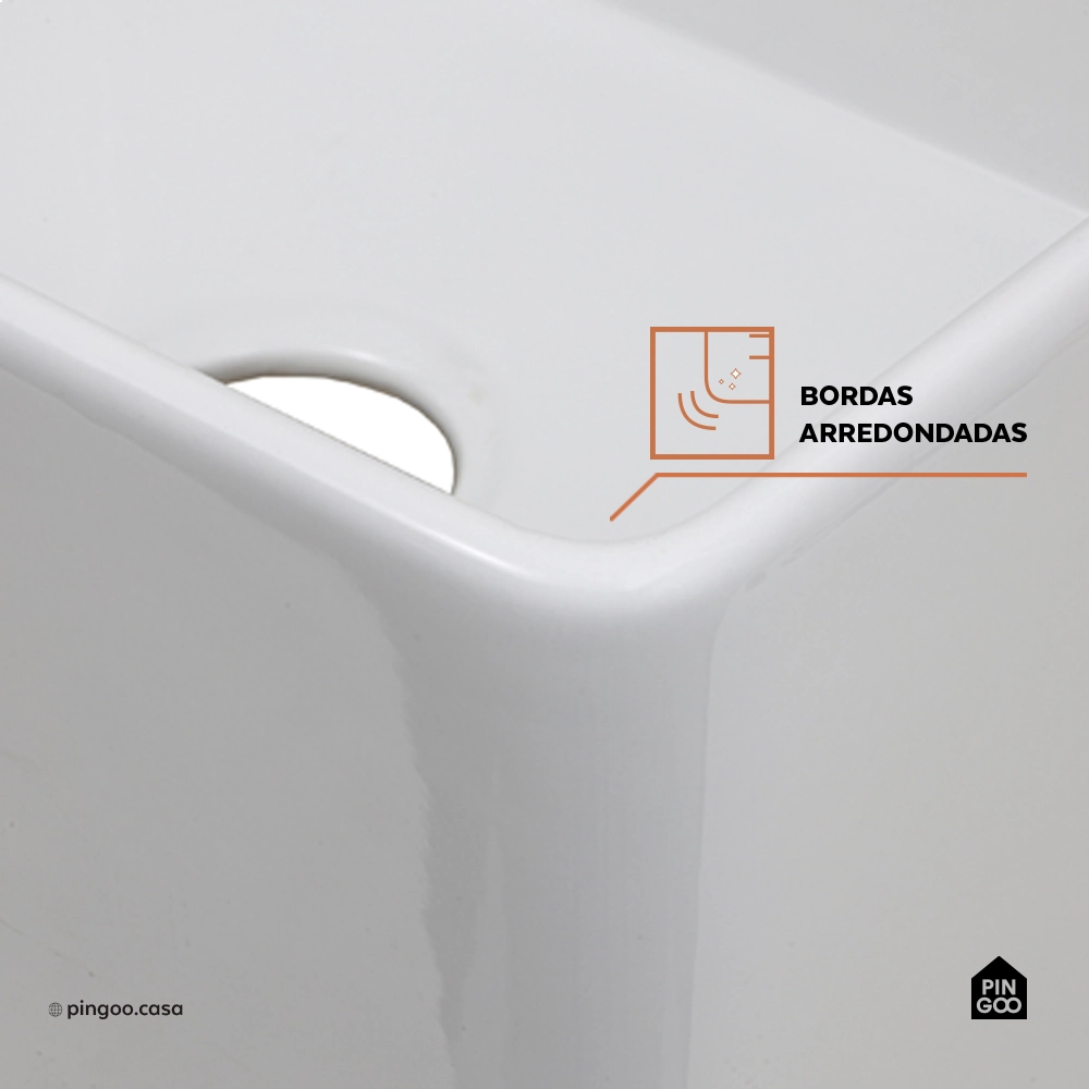 Cuba para Cozinha Gourmet de Cerâmica Farm Pingoo.casa - Branco