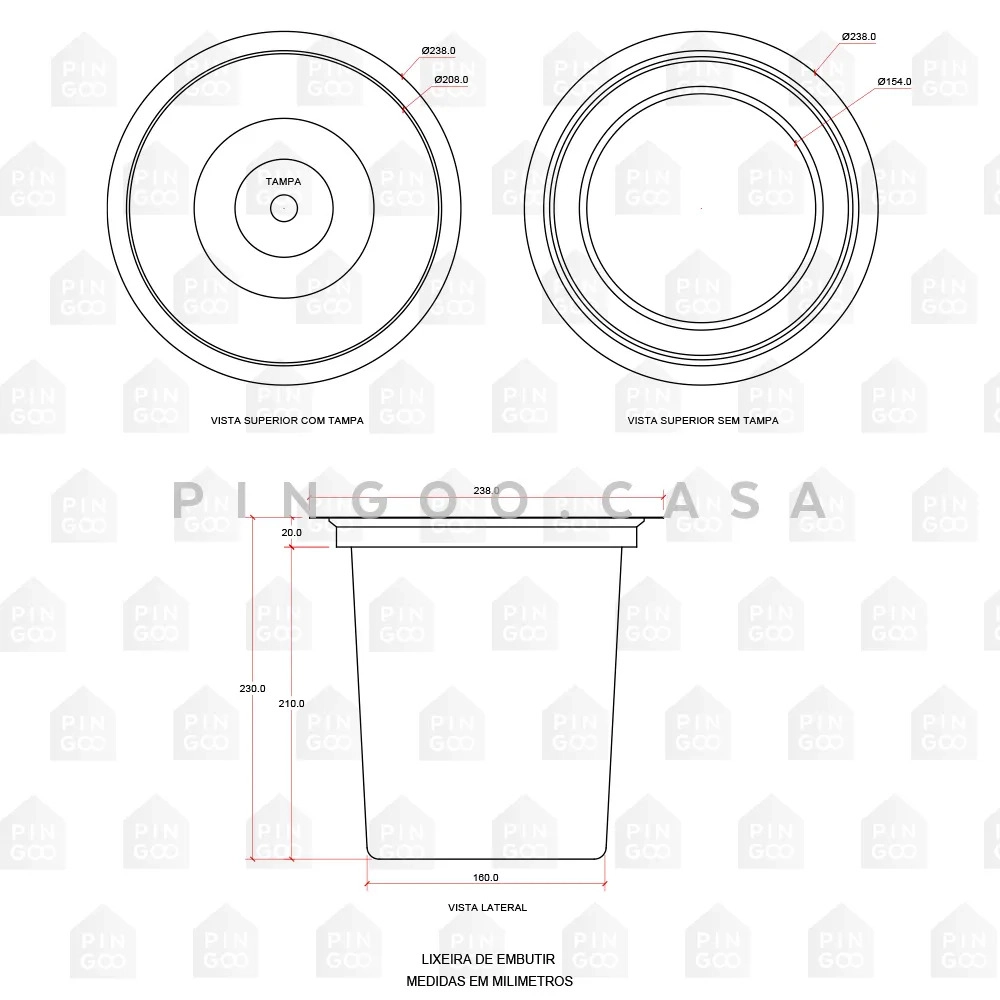 Cuba para Cozinha Gourmet Pia Aço Inox 201 com Acessórios Carajás e Lixeira Prata