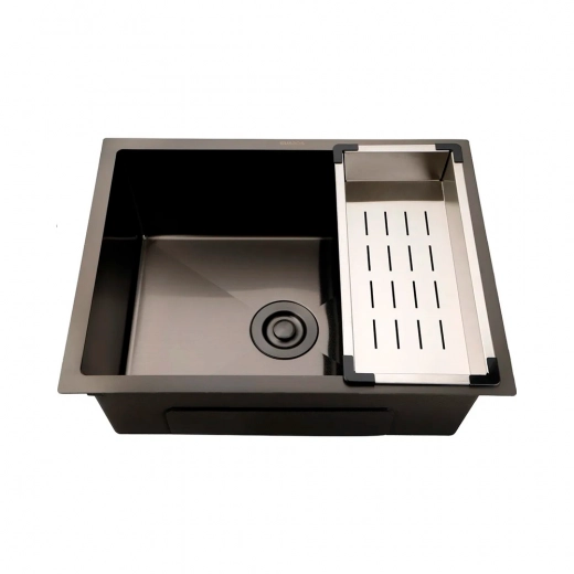 Cuba Gourmet para Cozinha Aço Inox 304 58x45cm Terena Preto
