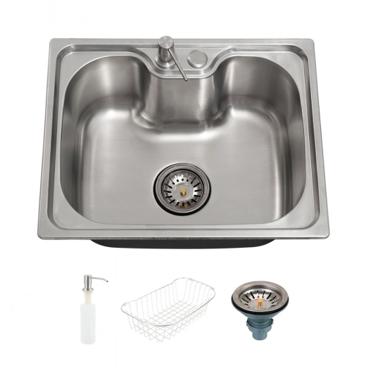 Cuba Gourmet para Cozinha Aço Inox 201 50x40cm Nawa Prata