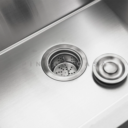 Cuba Gourmet para Cozinha com Acessórios Aço Inox 304 76x45cm Workstation Jarauara Prata