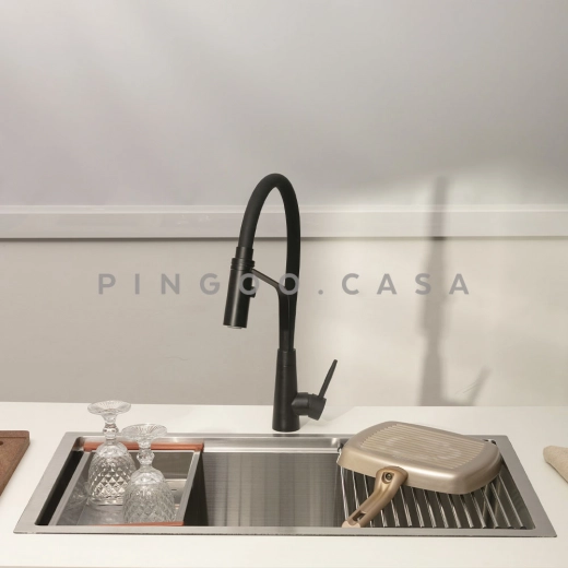 Cuba Gourmet para Cozinha com Acessórios Aço Inox 304 76x45cm Workstation Jarauara Prata