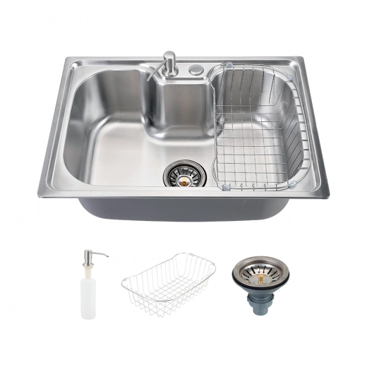 Cuba Gourmet para Cozinha com Acessórios Aço Inox 201 60x42cm Carajás Prata