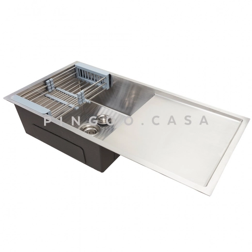 Cuba para Cozinha Gourmet Aço Inox 304 Kanindé 99x50 cm Prata