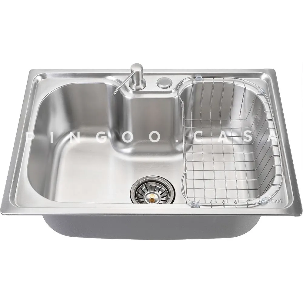 Dosador de Detergente 300ml Aço Inox 304 Pingoo.casa - Prata Dosador de Detergente 300ml Aço Inox 304 Pingoo.casa - Prata