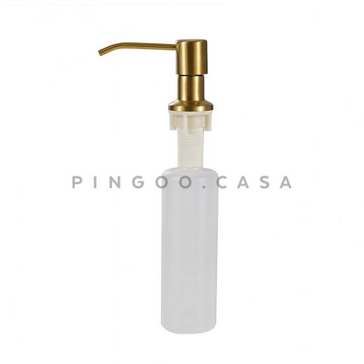 Dosador de detergente 300ml Aço Inox 304 Dourado Escovado