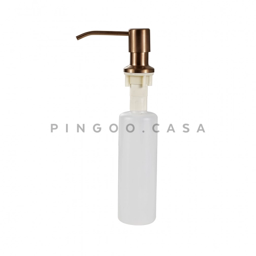 Dosador de detergente 300ml Aço Inox 304 Dourado Rose Escovado