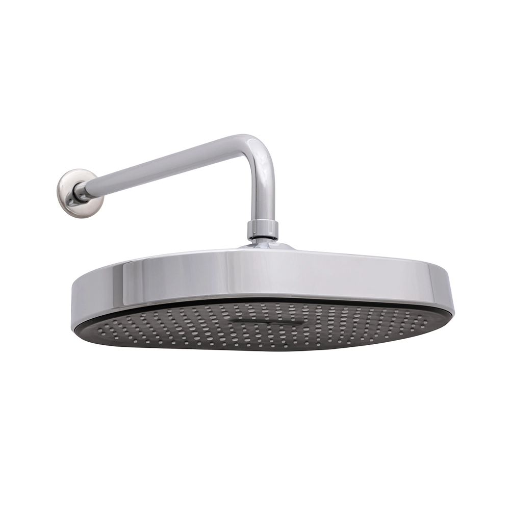 Ducha chuveiro oval de parede Muriaé - Prata