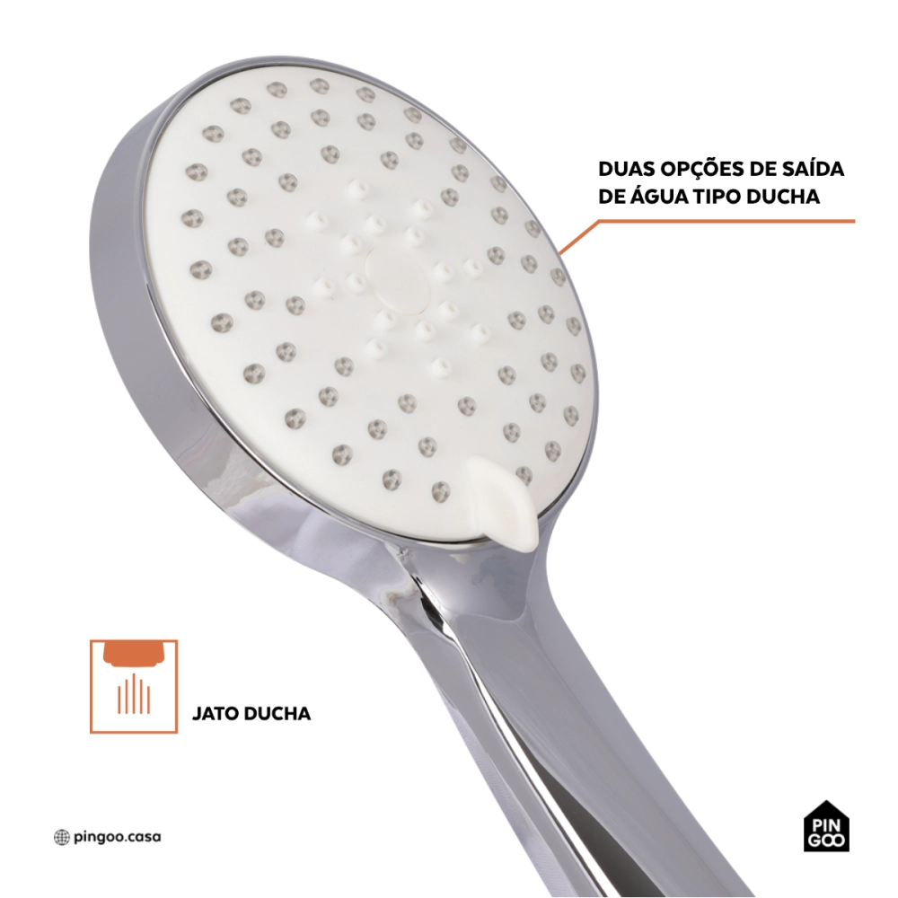 Ducha Manual Guará Pingoo.casa -  Prata