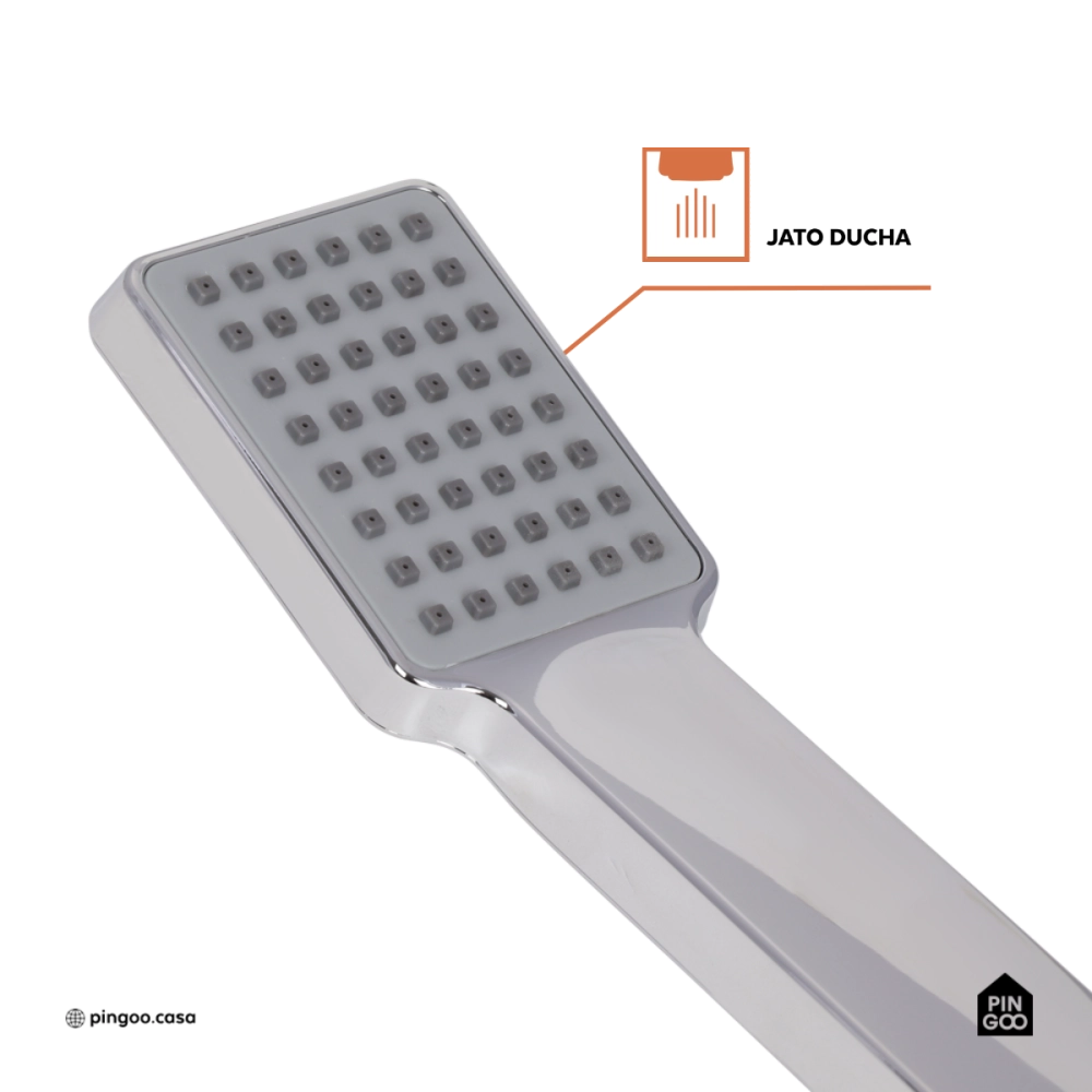 Ducha Manual Jaci Pingoo.casa - Prata