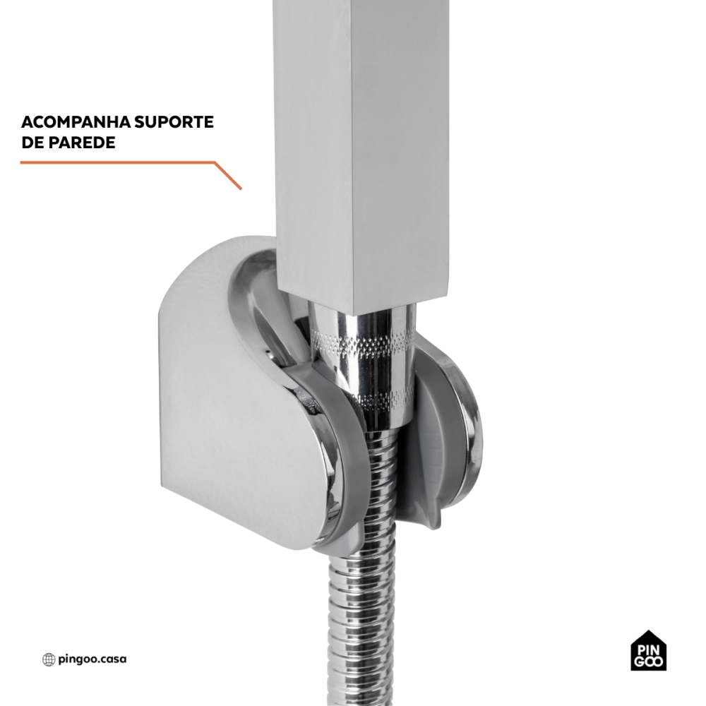 Ducha Manual Mundaú Pingoo.casa - Prata