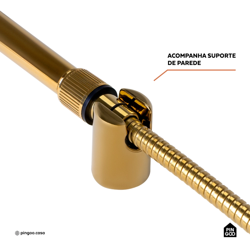 Ducha Manual Piraju Pingoo.casa - Dourado