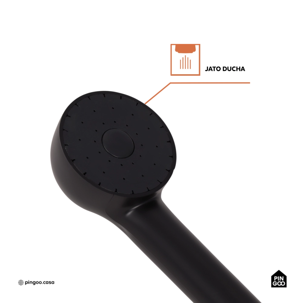Ducha Manual Piraju Pingoo.casa - Preto
