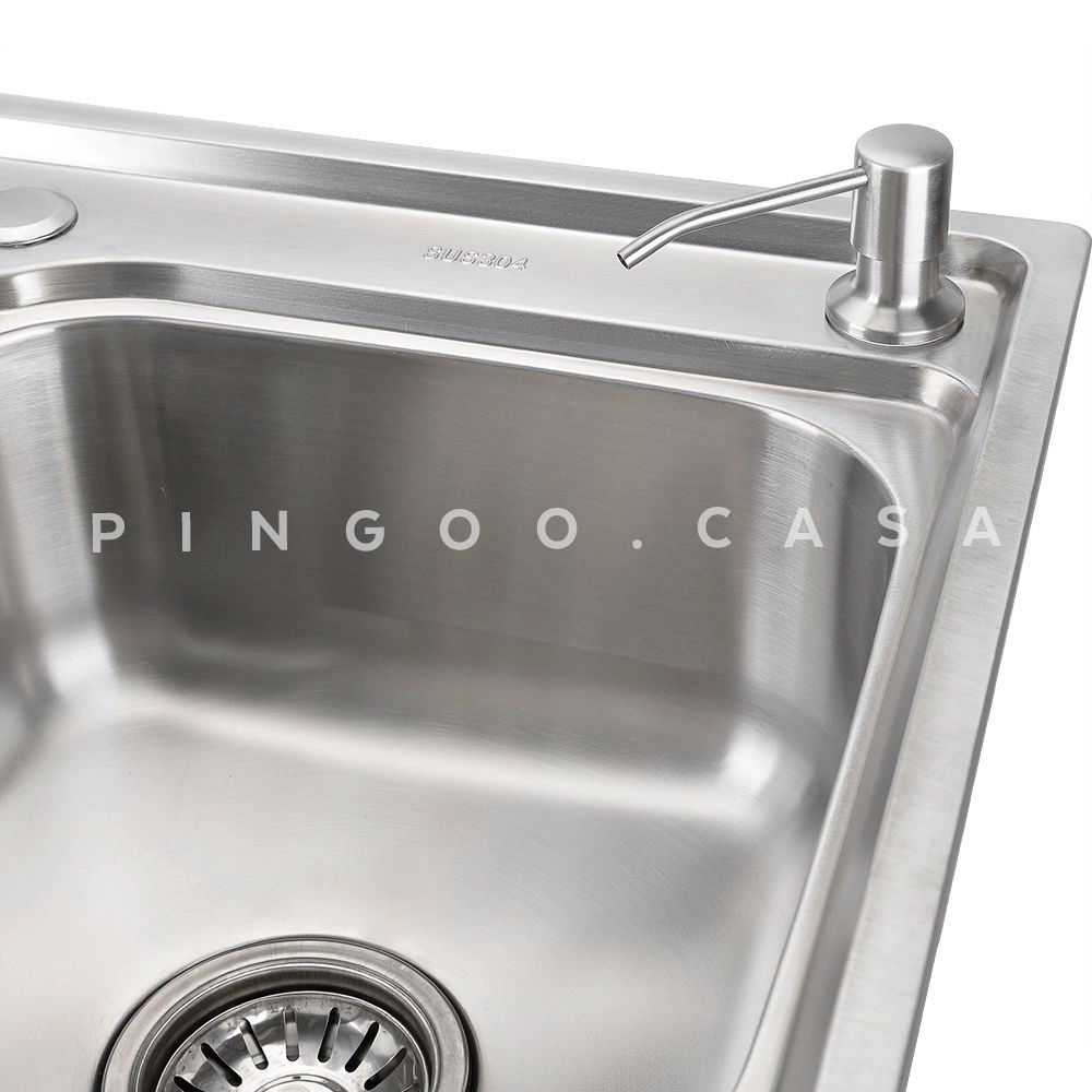 Kit Cuba Gourmet para Cozinha com Acessórios Aço Inox 201 42x60cm Carajás e Torneira de Parede Munim Pingoo.casa - Prata Kit Cuba Gourmet para Cozinha com Acessórios Aço Inox 201 42x60cm Carajás e Torneira de Parede Munim Pingoo.casa - Prata