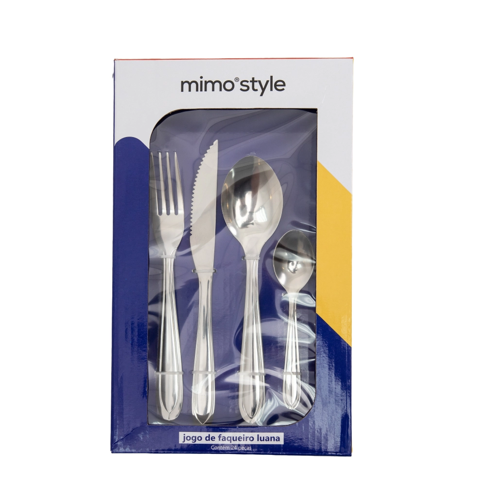Faqueiro Luana 24 Peças - Mimo Style Faqueiro Luana 24 Peças - Mimo Style