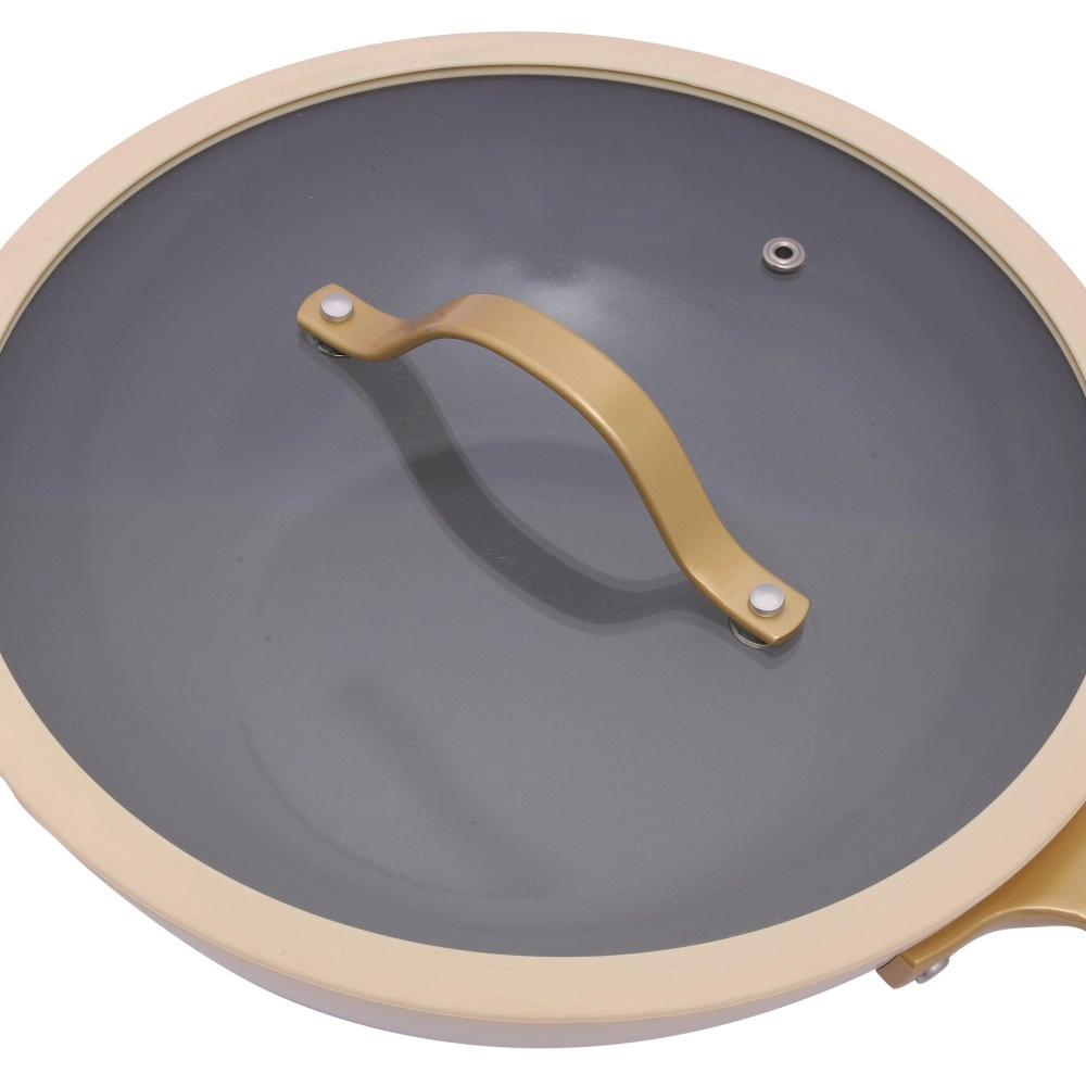 Frigideira Wok Liber Cook Gold Compatível com Fogão por Indução 28cm - Mimo Style