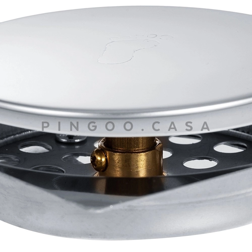 Kit 02 Ralos Click Up Quadrado para Chão 10cm Inox Prata