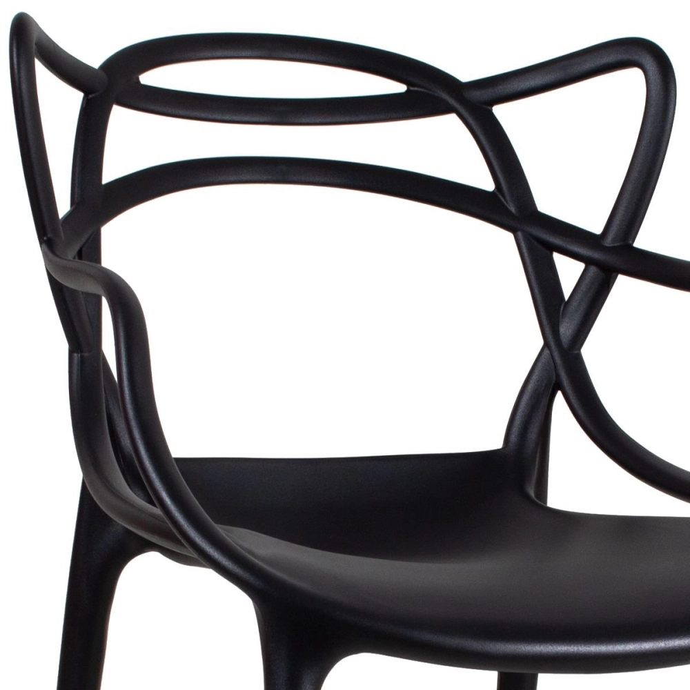 Kit 10 Cadeiras de jantar Master Allegra Design Moderno em Polipropileno - Preto Kit 10 Cadeiras de jantar Master Allegra Design Moderno em Polipropileno - Preto