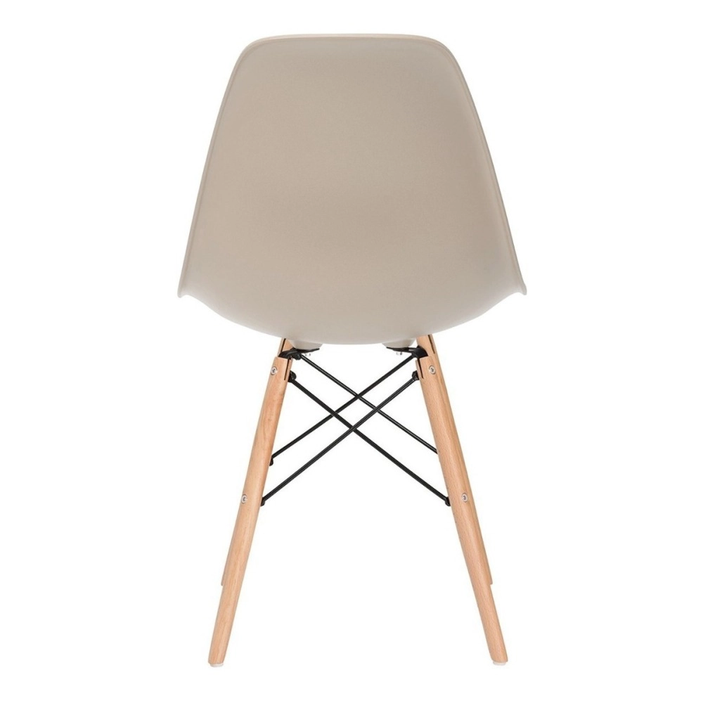 Kit 16 Cadeiras de jantar Charles Eames Eiffel DSW em Polipropileno - Nude Kit 16 Cadeiras de jantar Charles Eames Eiffel DSW em Polipropileno - Nude