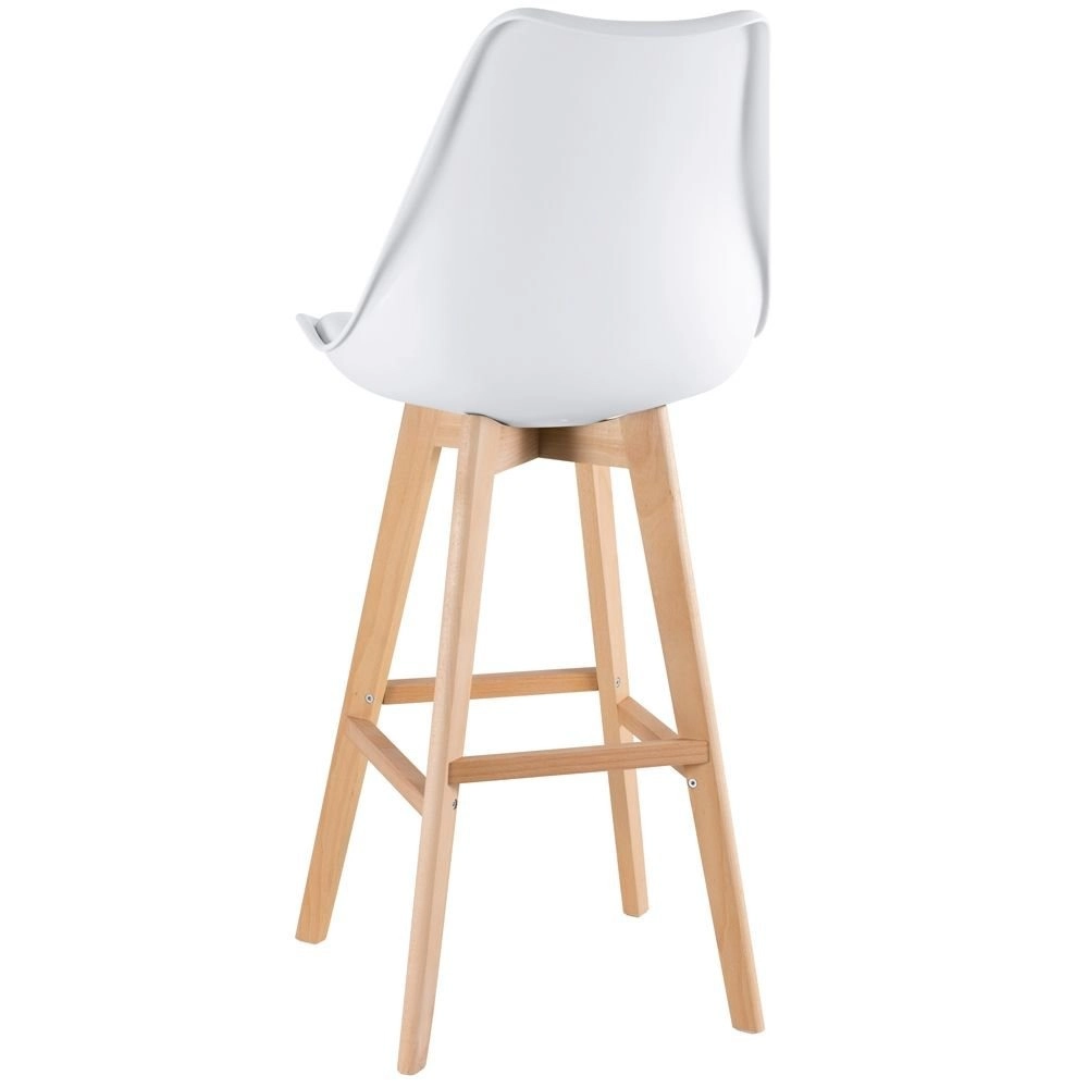 Kit 2 banquetas + 4 cadeiras estofadas Leda - Branco Kit 2 banquetas + 4 cadeiras estofadas Leda - Branco