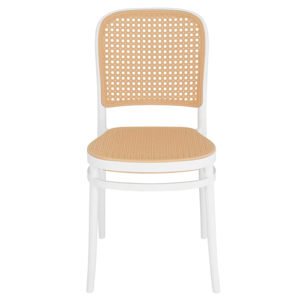 Kit 2 Cadeiras de jantar Amis Lola com design moderno e assento confortável - Branco