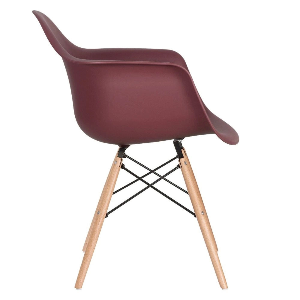 Kit 2 Cadeiras de jantar Charles Eames Eiffel DAW em Polipropileno - Marrom Kit 2 Cadeiras de jantar Charles Eames Eiffel DAW em Polipropileno - Marrom