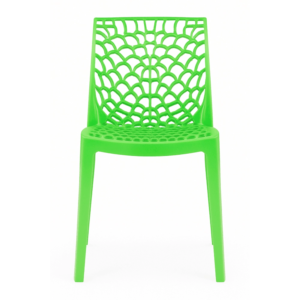 Kit 2 Cadeiras de jantar Gruvyer com design contemporâneo e anatômico - Verde Claro Kit 2 Cadeiras de jantar Gruvyer com design contemporâneo e anatômico - Verde Claro