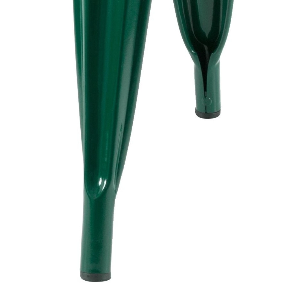 Kit 2 Cadeiras de jantar Iron Tolix com design industrial - Verde Escuro