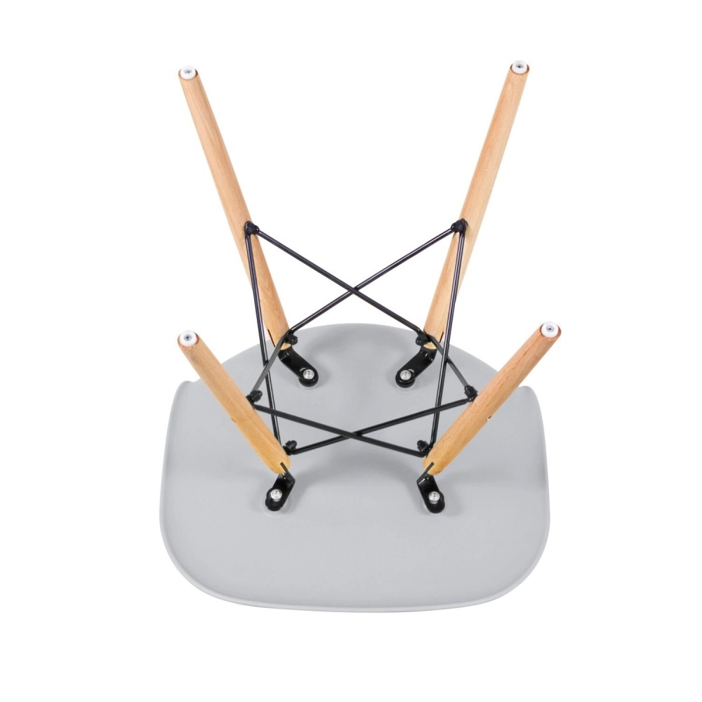 Kit 2 cadeiras Eames DAW com braços + 4 cadeiras Eiffel DSW - Cinza claro Kit 2 cadeiras Eames DAW com braços + 4 cadeiras Eiffel DSW - Cinza claro